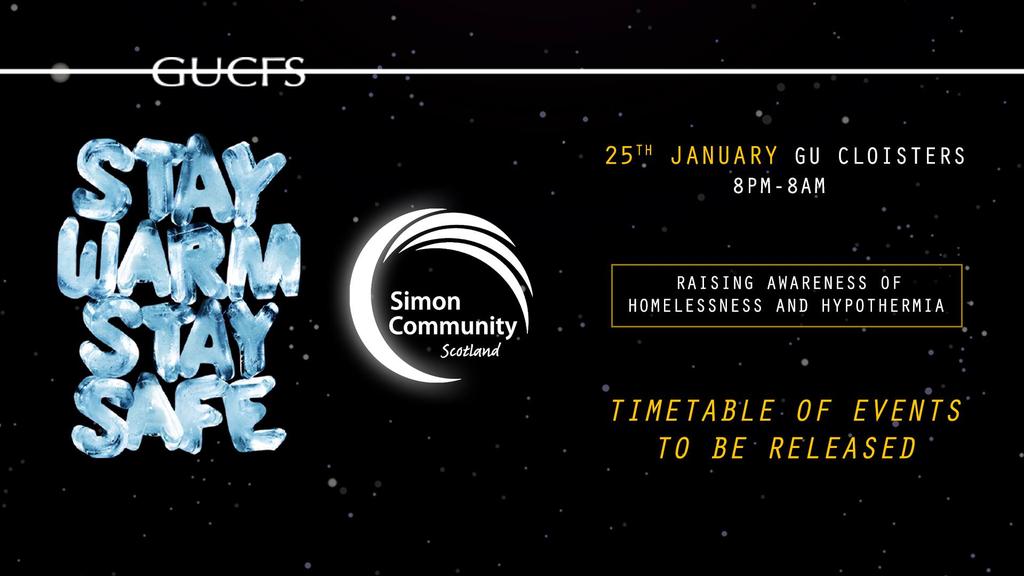 GUCFS // Stay Warm Stay Safe in aid of Simon Community Scotland