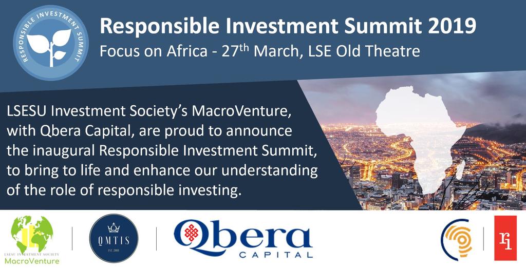 Responsible Investment Summit — Investing  & Operating in Africa