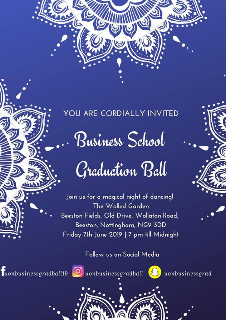 UoN Business School Grad Ball 2019