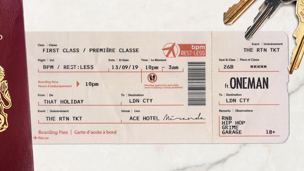 BPM x Rest:Less : The Return Ticket ft. Oneman