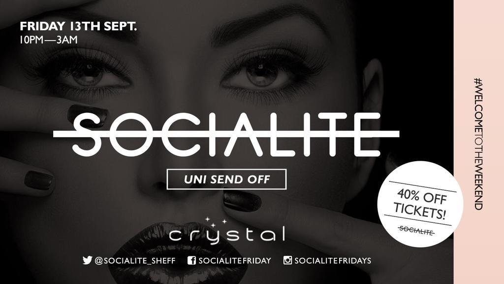 Socialite Fridays - Uni Send Off