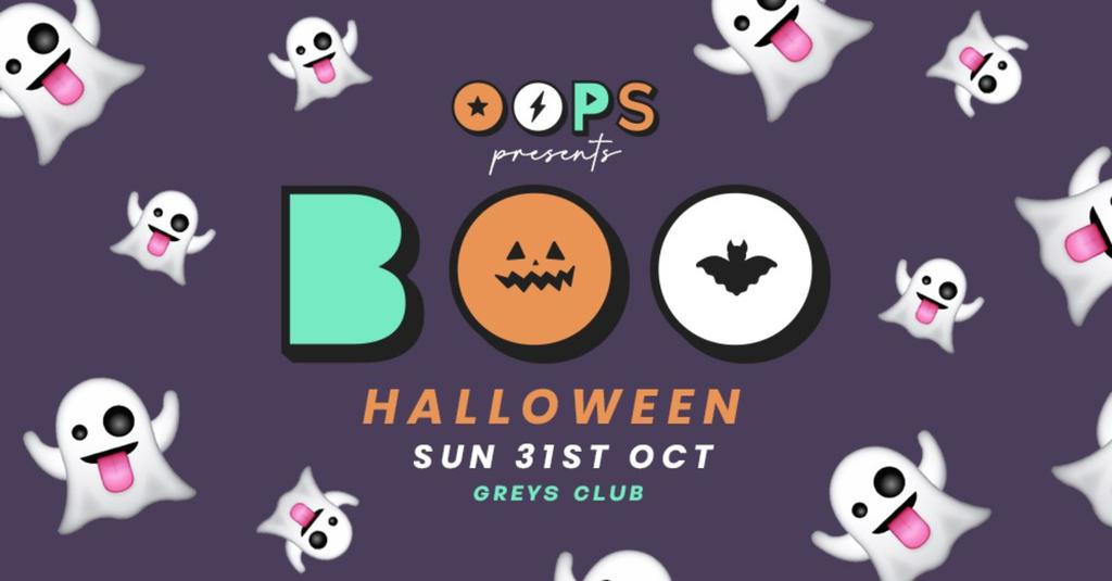 BOO! Oops Halloween Sunday 31st October