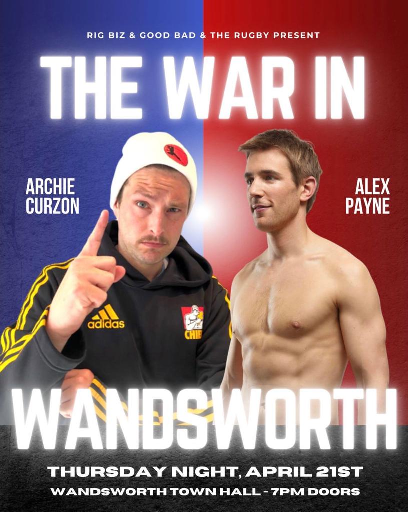 The War in Wandsworth - A Charity White Collar Boxing Match between Archie Curzon Vs Alex Payne
