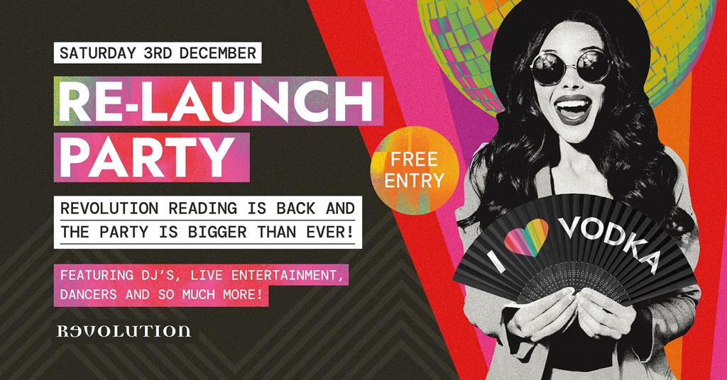 Revolution Reading Re-Launch Party!