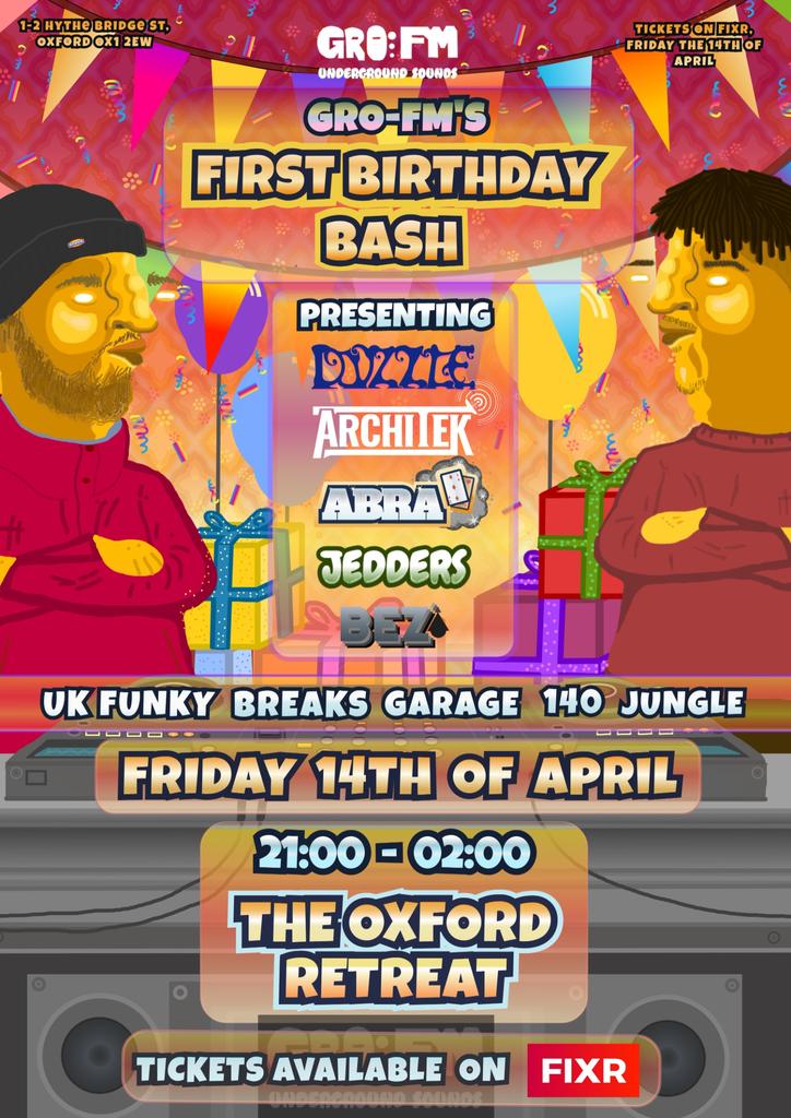 GRO-FM's FIRST BIRTHDAY BASH