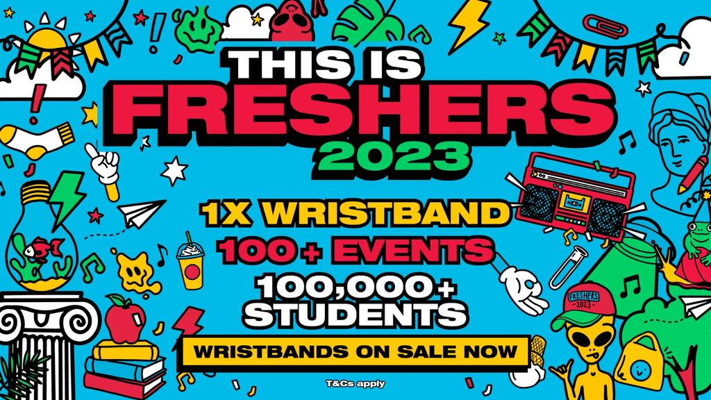 THIS IS FRESHERS 2023/2024 Wristband | FREE ENTRY ALL YEAR* | 100+ EVENTS | Aberdeen