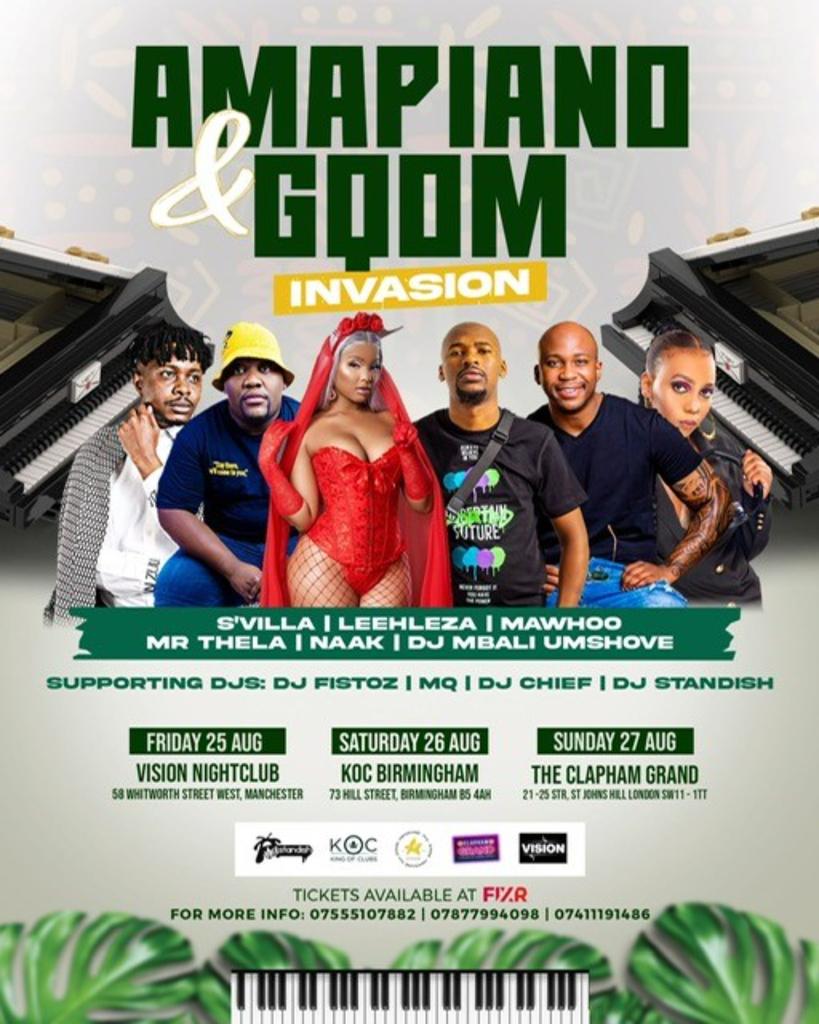 AmaPiano & Gqom Invasion BIRMINGHAM