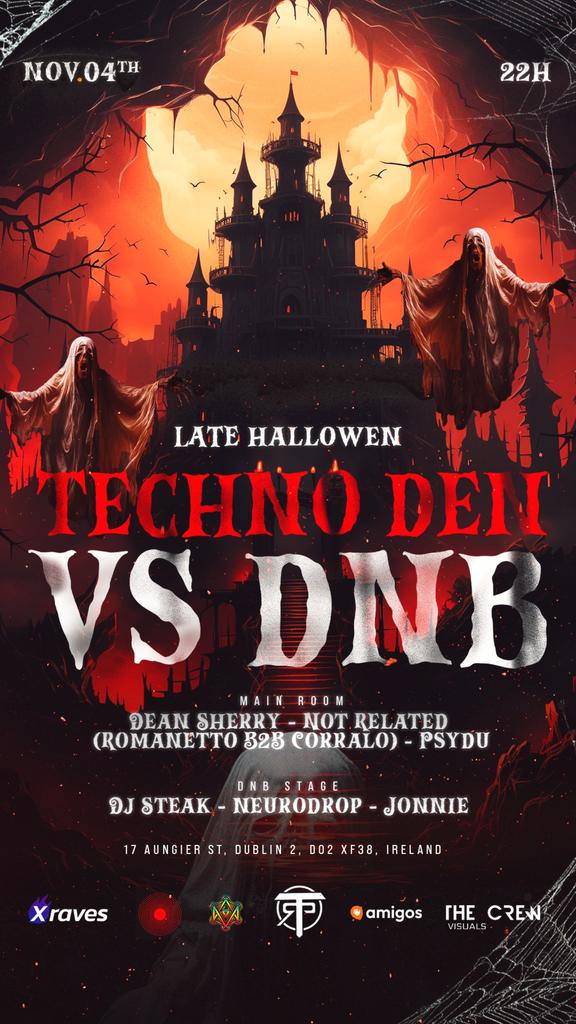 Techno Den vs DnB Halloween Costume Rave Party - by TRP