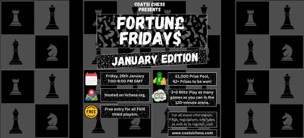 FORTUN£ FRIDAY$ JANUARY EDITION TOURNAMENT REGISTRATION