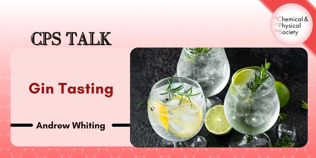 CPS Gin Tasting - Tues 12th Dec 2023