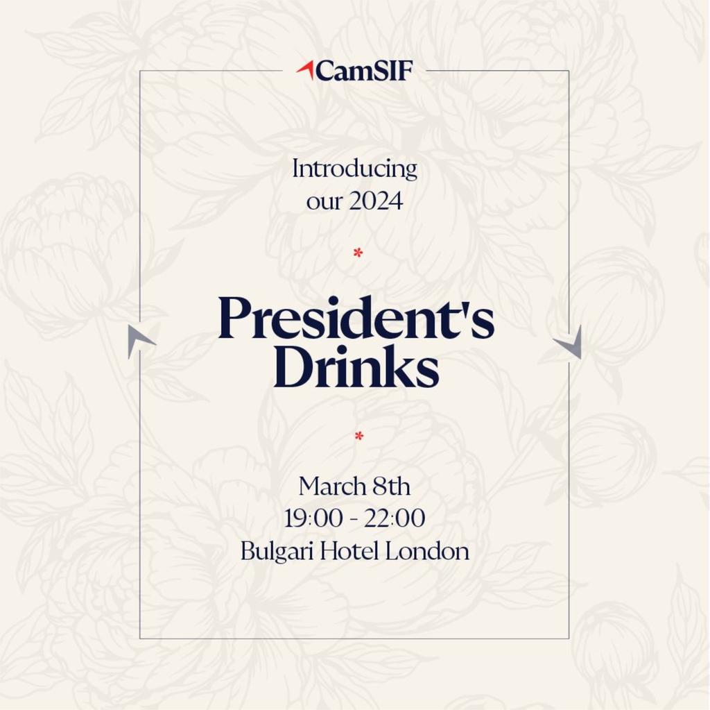 CamSIF President's Drinks