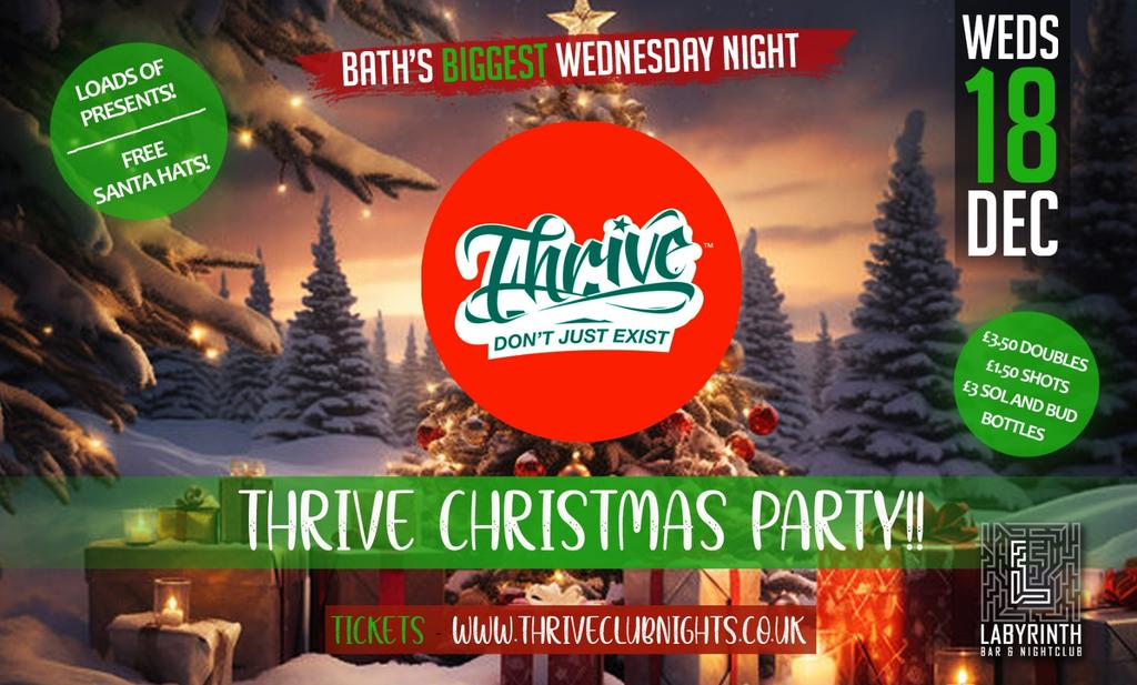 Thrive Wednesdays - 🎅 Christmas Party 🎅