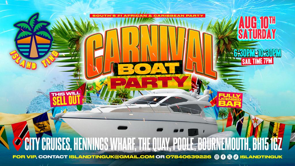 Carnival Boat Party (Bournemouth) 🏝️🛥️