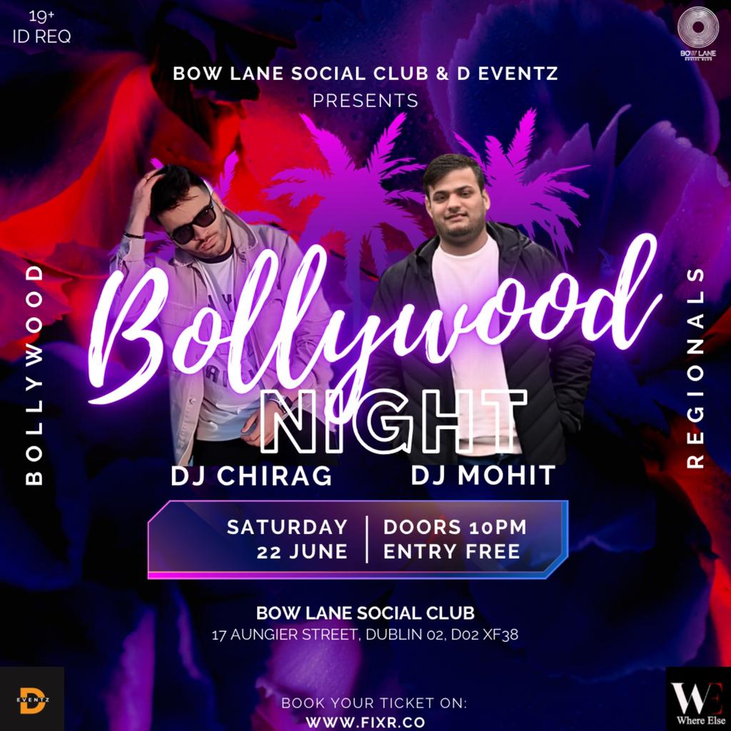 Bow Lane and D-Eventz Presents BOLLYWOOD NIGHT