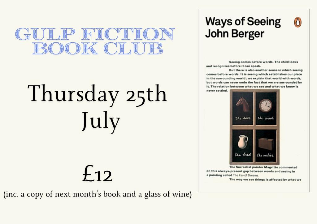 Gulp Fiction Book Club - Ways of Seeing