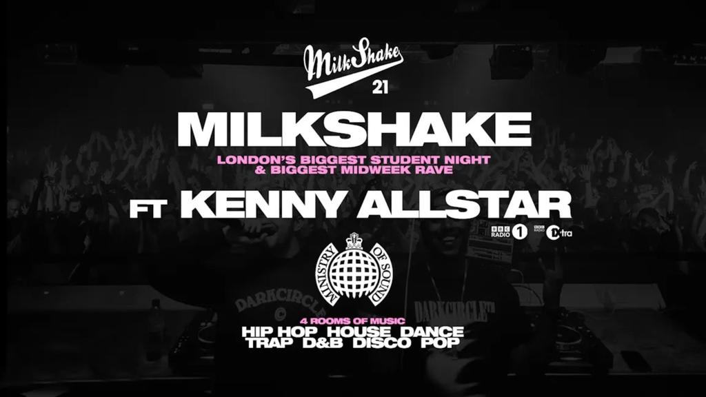 Milkshake, Ministry of Sound Summer Rave | ft BBC Radio 1 & 1Xtra's Kenny Allstar