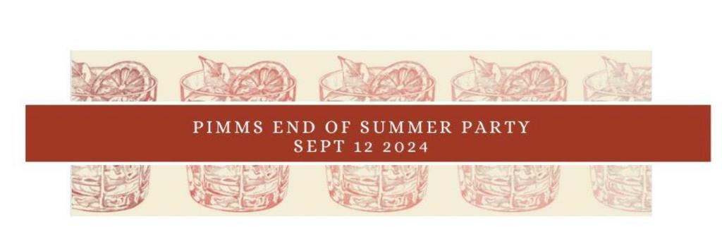 12th Sep: Lumsden's PIMM'S party - early bird tickets