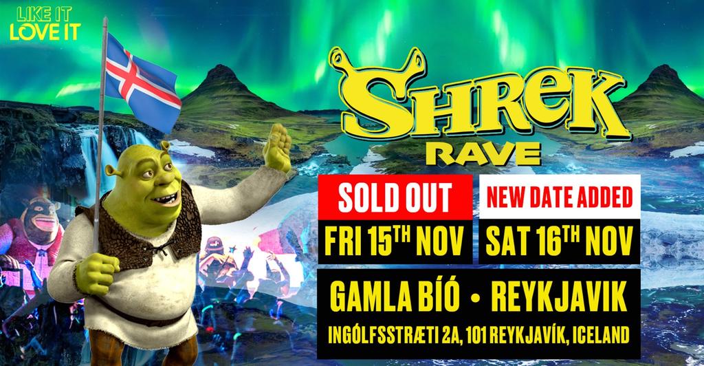 Shrek Rave Is Coming To Reykjavik!
