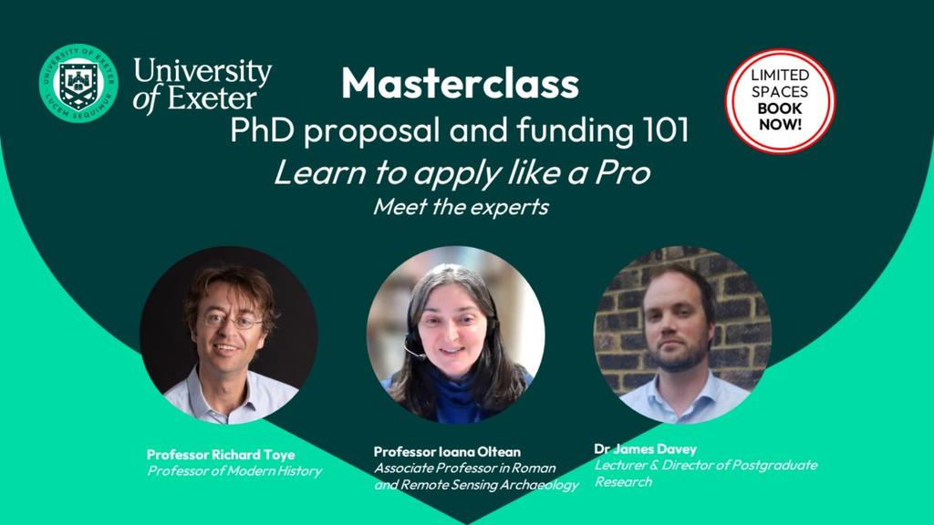 Masterclass - PhD proposal and funding 101