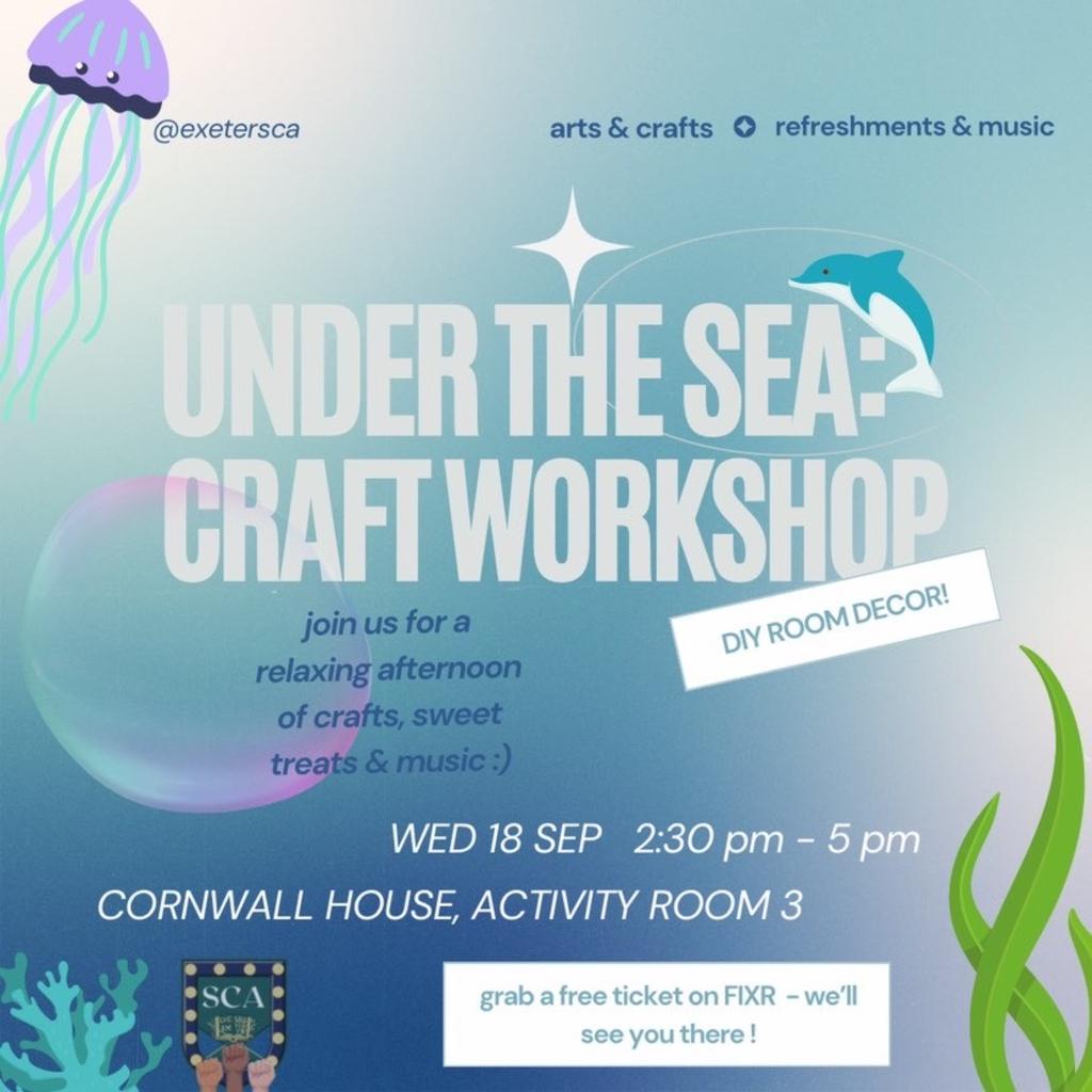 SCA Under the Sea DIY room decor