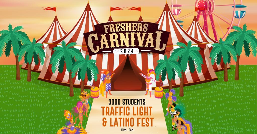 🎪🚦 FRESHERS CARNIVAL - TRAFFIC LIGHT, WHITE LIES PARTY & LATINO FEST🚦🎪 MONDAY FRESHERS TOUR EVENT 1 | NORTHUMBRIA FRESHERS WEEK
