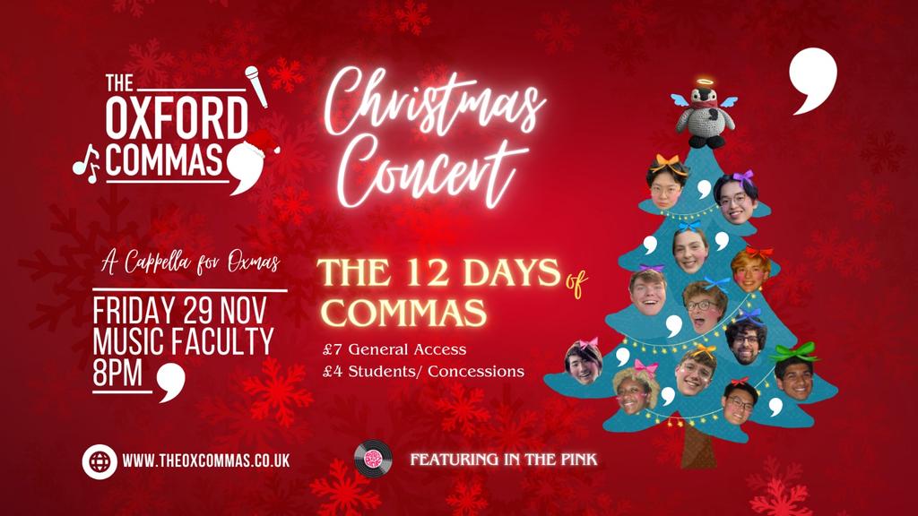 The 12 Days of Commas @ 8pm!!!