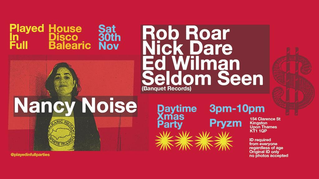 PLAYED IN FULL! - XMAS DAY TIME PARTY! - Buy tickets below!