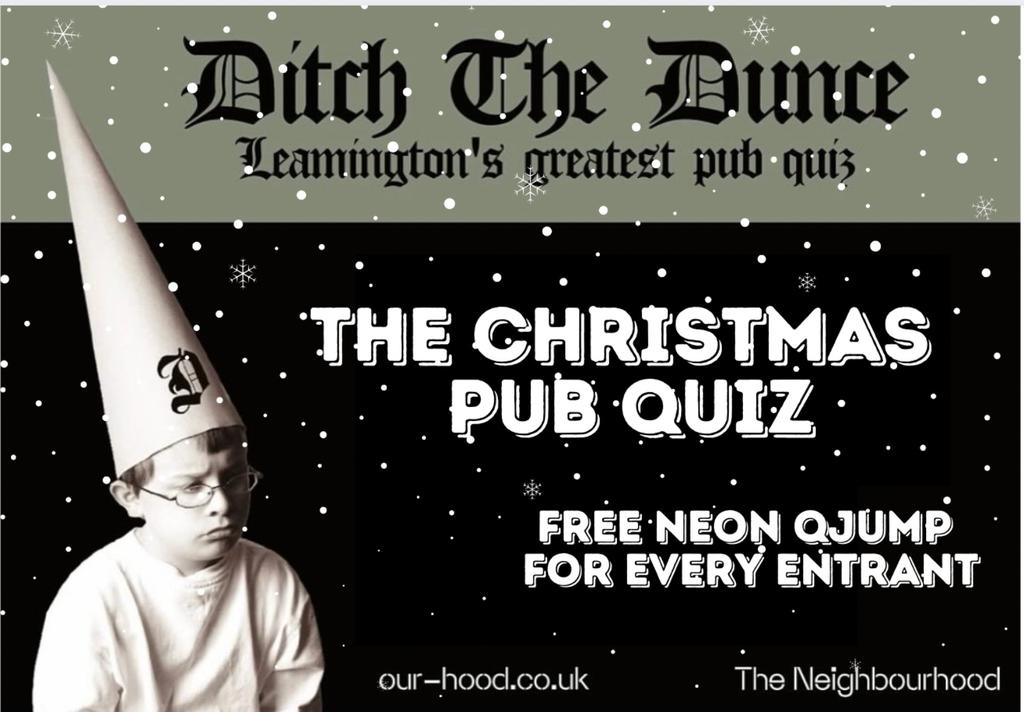 The Hood Christmas Pub Quiz - 20th December