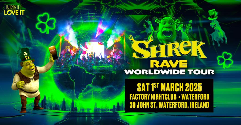 Shrek Rave Is Coming To Waterford!