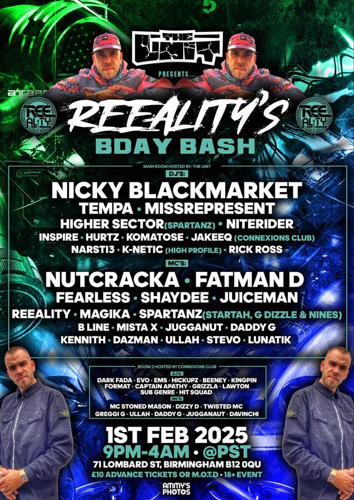 The Unit presents Mc Reealitys birthday bash