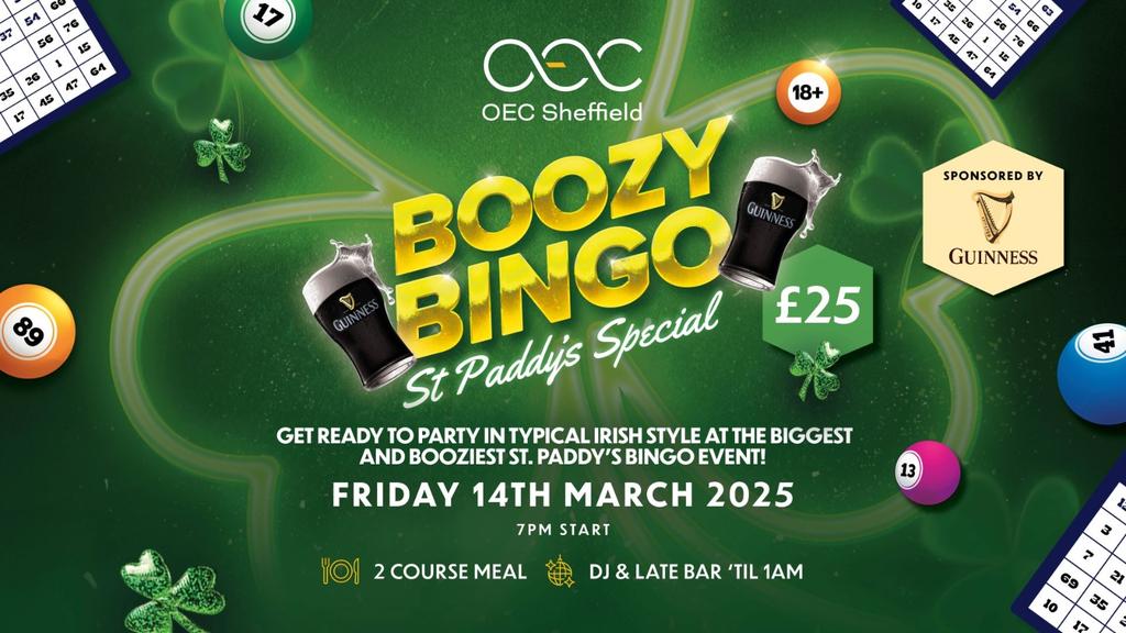 Big Irish Boozy Bingo