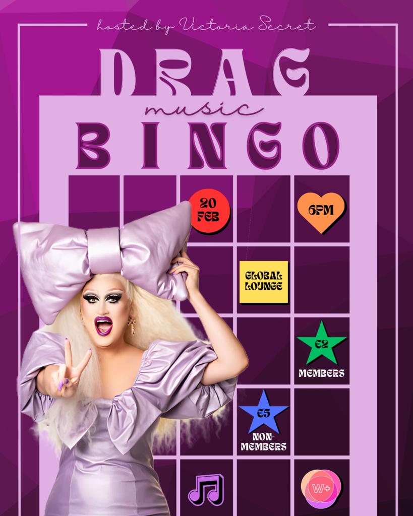 Drag Music Bingo