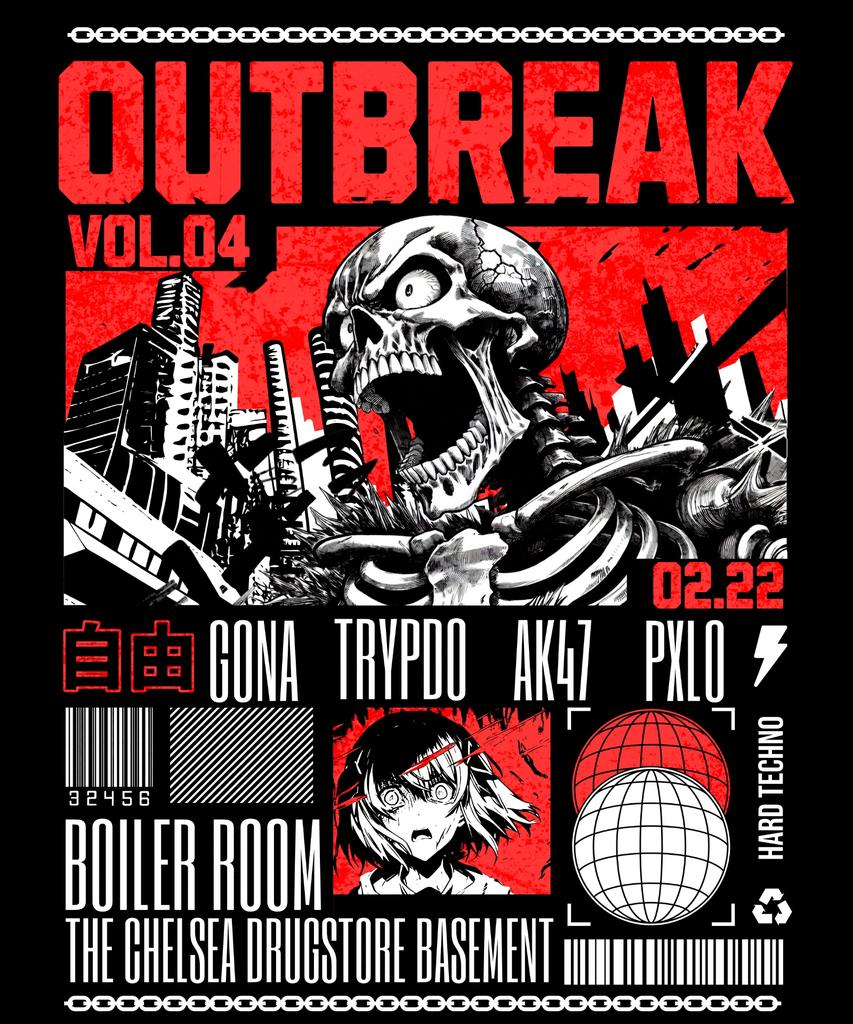 Euphonic Collective Presents OUTBREAK VOL.04 - BOILER ROOM