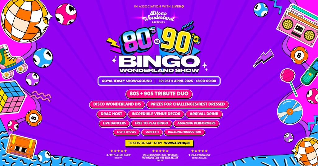 The 80's vs 90's Bingo Wonderland Show