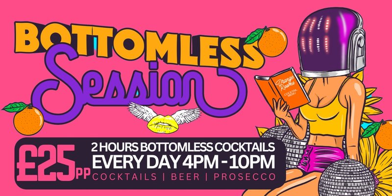 BOTTOMLESS COCKTAILS – JUST £25PP! Available every hour from 2pm!
