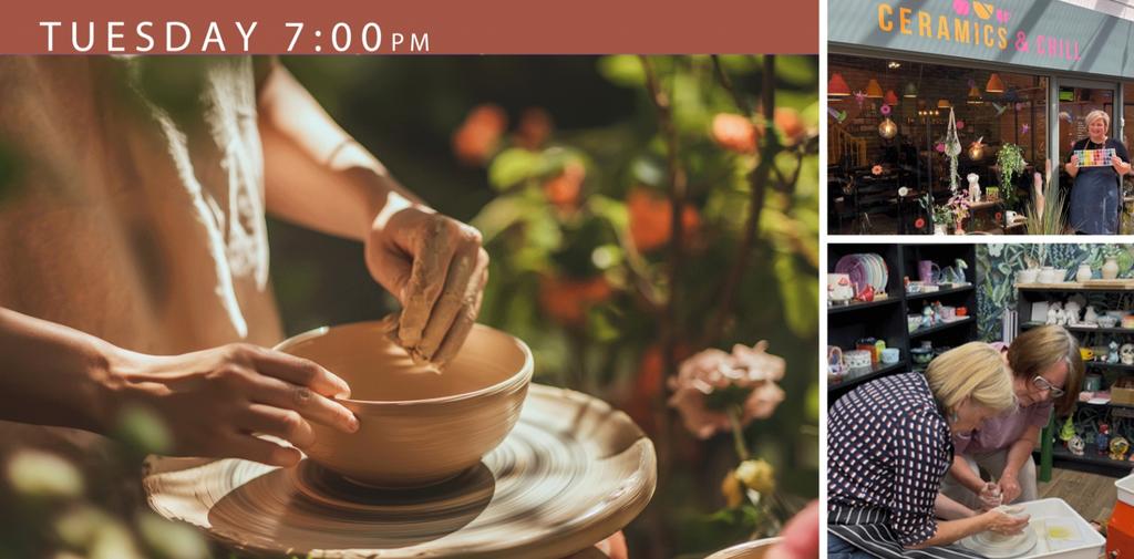 Pottery Throwing Hour TUESDAY  7pm - 8pm
