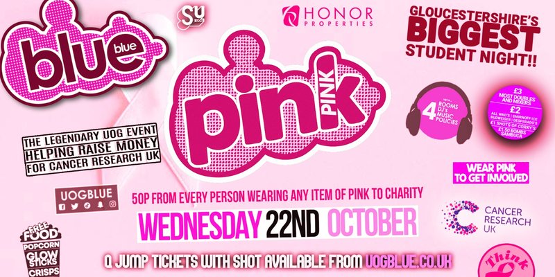 Blue & Blue Wednesdays | 🩷 PINK & PINK 🩷 Gloucestershire’s Biggest Student Night 💙