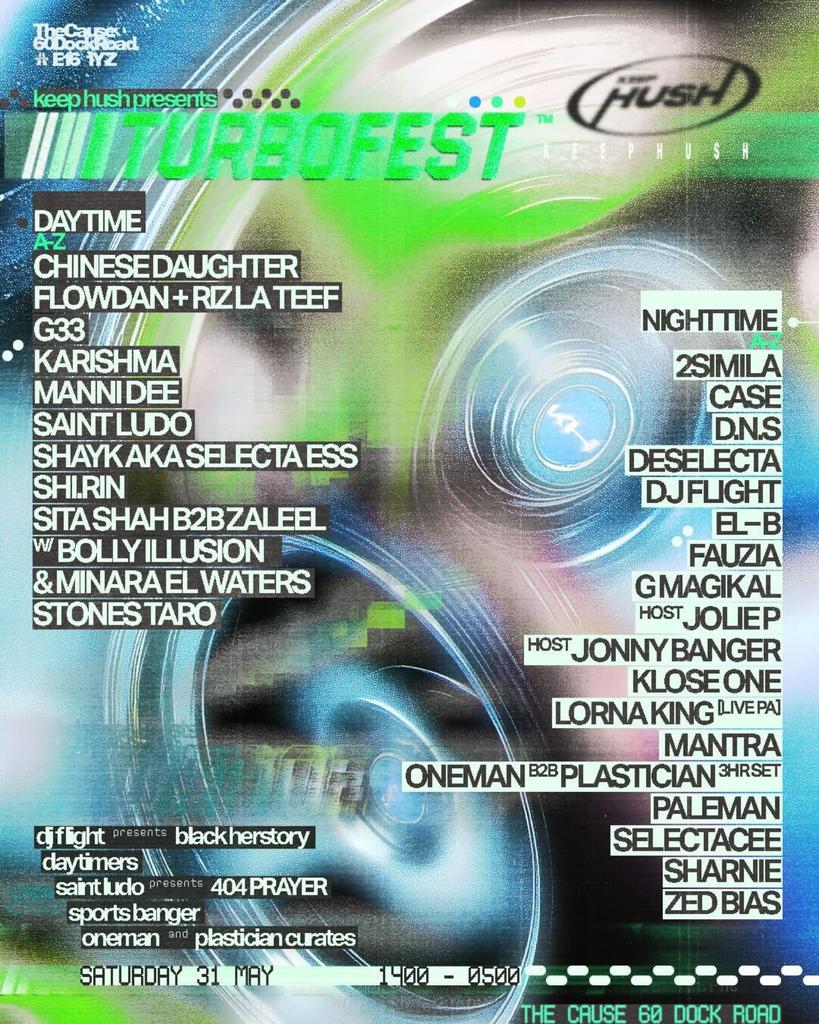 Keep Hush presents Turbofest - all day and all night