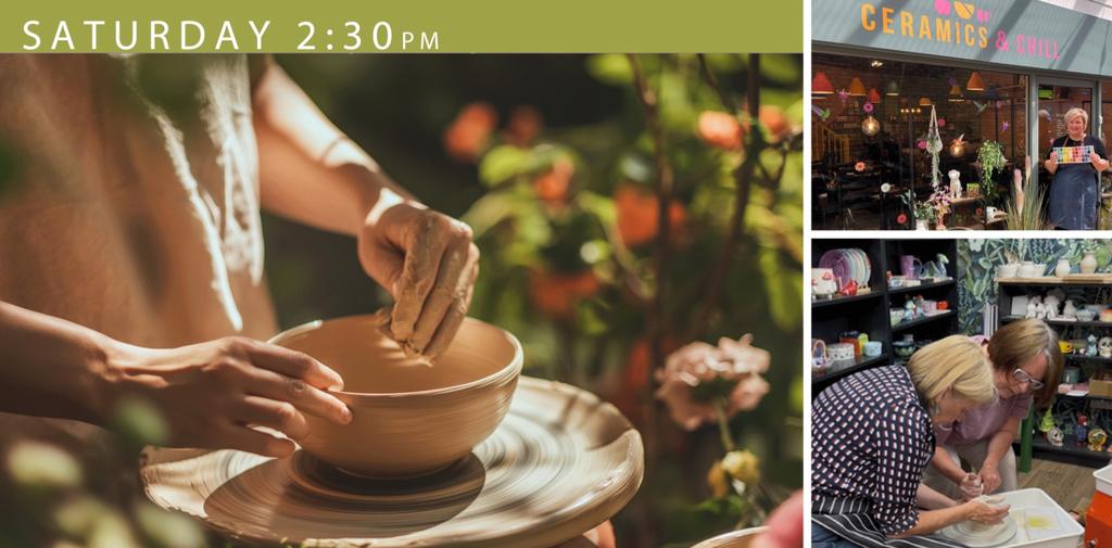 Pottery Throwing Hour SATURDAY 2:30pm - 3:30pm
