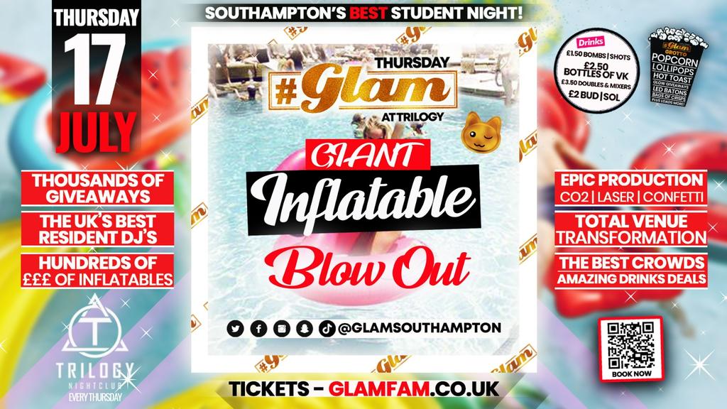 Glam Thursdays | ๐งINFLATABLES PARTY!! ๐ฆ Southampton's Biggest Week Night ๐ป