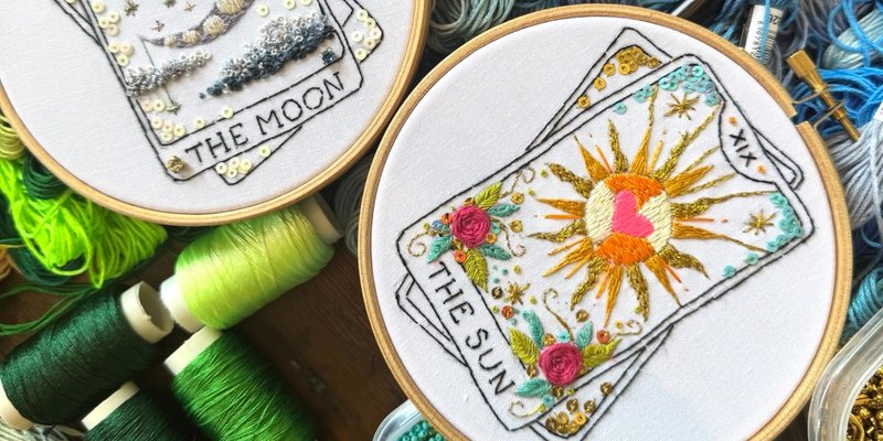 Tarot Card Embroidery Workshop &  Card Reading at The Canonbury Tavern