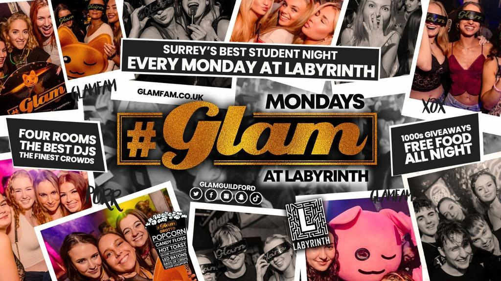 Glam - Surrey's Biggest Monday Night ❤️‍🔥 Mondays at Labs 😻