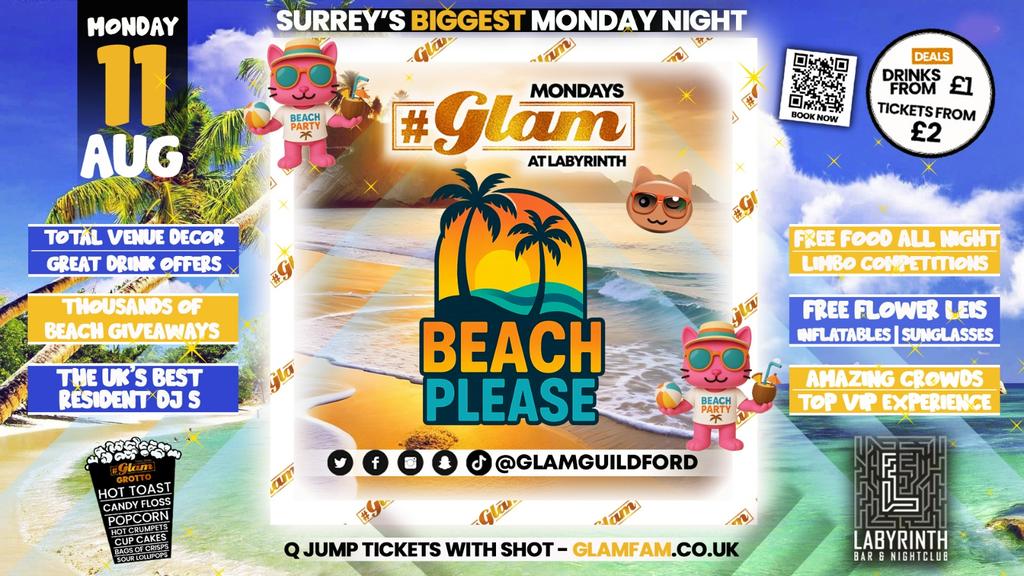Glam 🏖️😎 BEACH PLEASE! ☀️🩴  | Surrey's Biggest Monday Night! 🤩