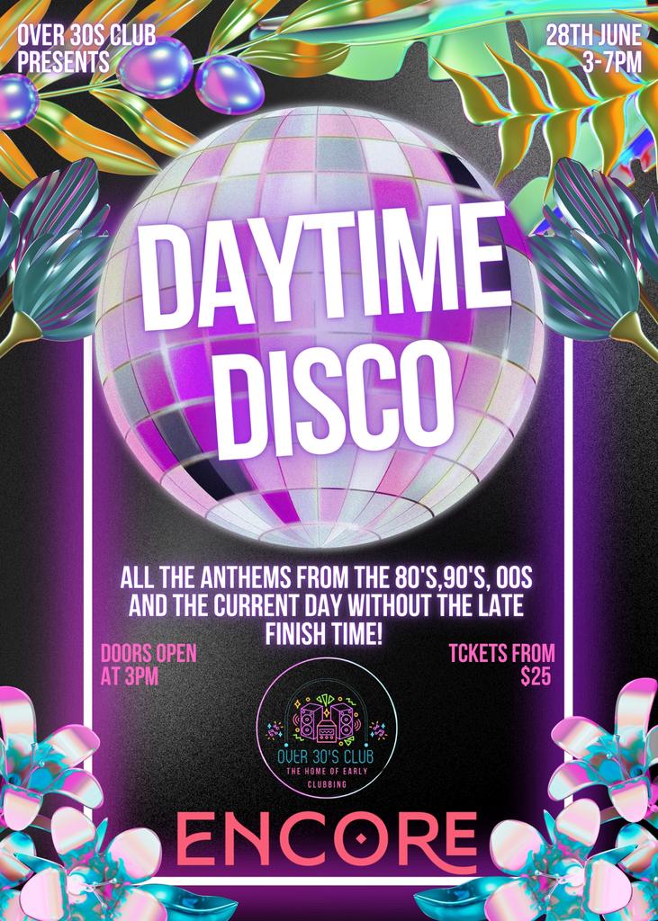 Over 30’s Club presents Day Time Disco: Rockingham Launch Party