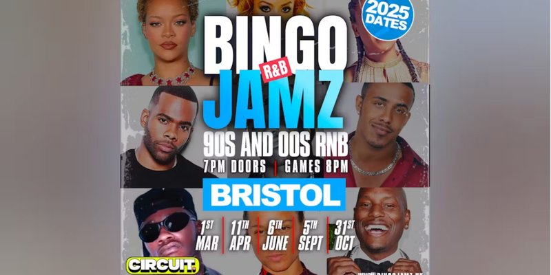 Bingo Jamz Bristol Fri 5th September - Ticket Link In Bio