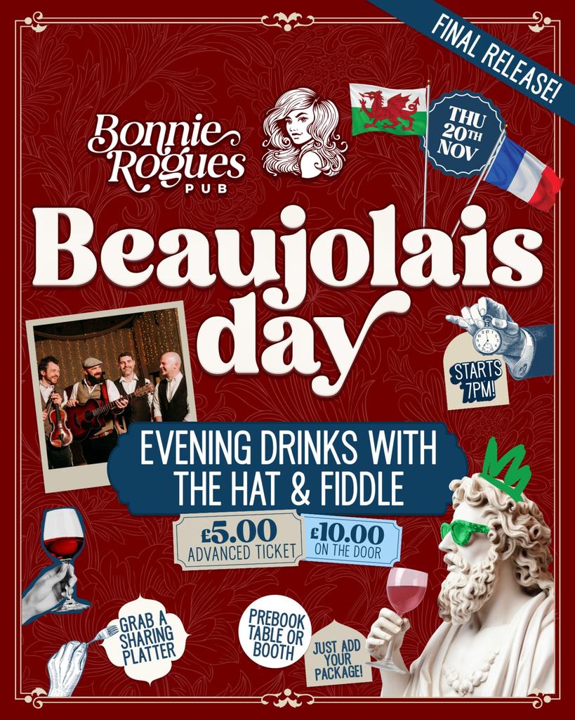 BEAUJOLAIS DAY- HAT & FIDDLE TICKET (ENTRY)
