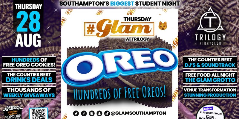 Glam Thursdays | 🍪 OREO PARTY 🍪 Southampton's Biggest Week Night 😻