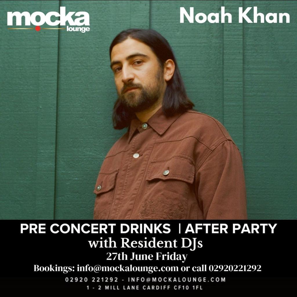 Noah Khan Pre Concert Drinks and AfterParty