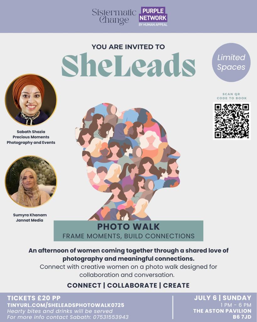 SheLeads:  Women’s Photo Walk & Networking