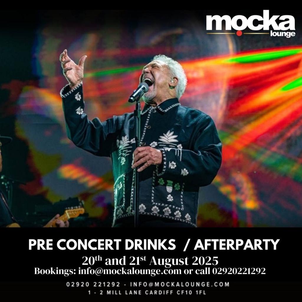 Tom Jones Pre Concert Drinks and Afterparty